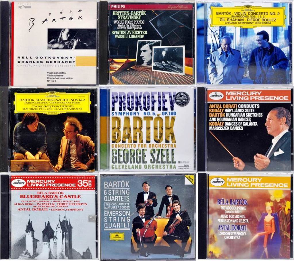 笔者收藏的部分巴托克首版唱片