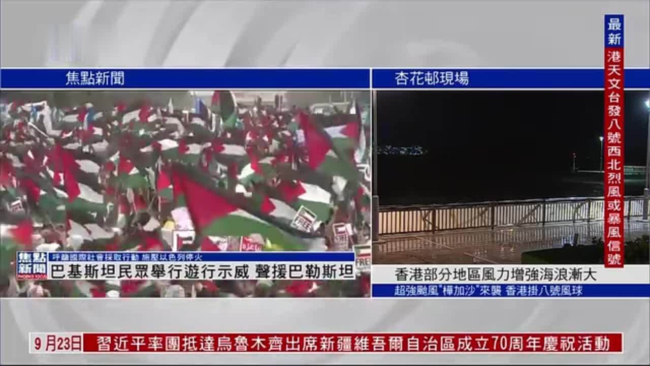 巴基斯坦民众举行游行示威 声援巴勒斯坦