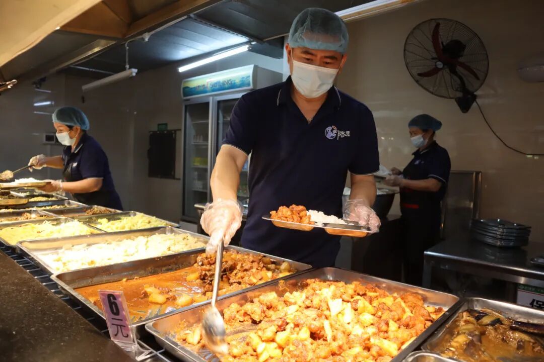 学校食堂食材质量持续提升。图源江门教育