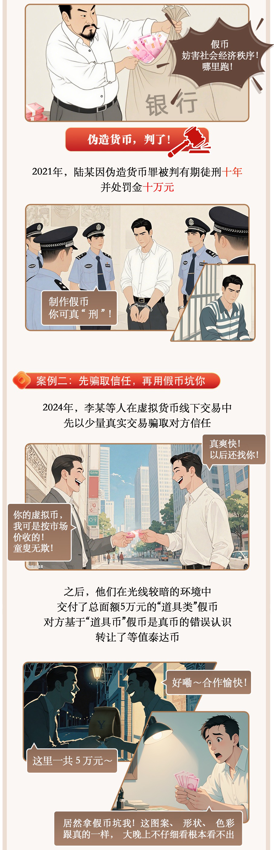 谨防“道具类”假币诈骗，擦亮眼睛远离“低价陷阱”！