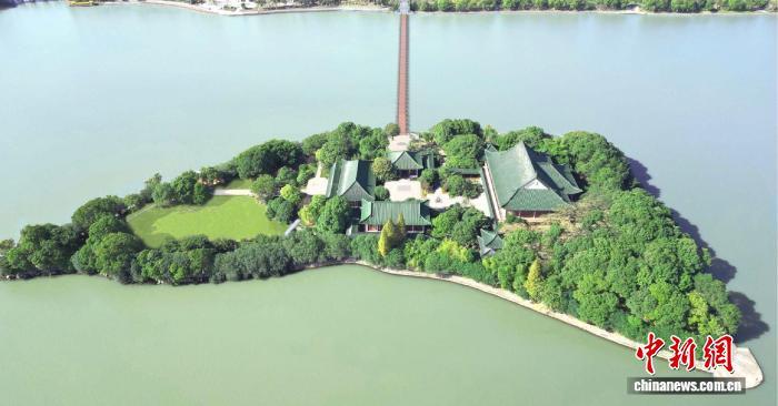 图为南昌豫章书院游览步道项目鸟瞰图。(资料图) 南昌市图书馆供图