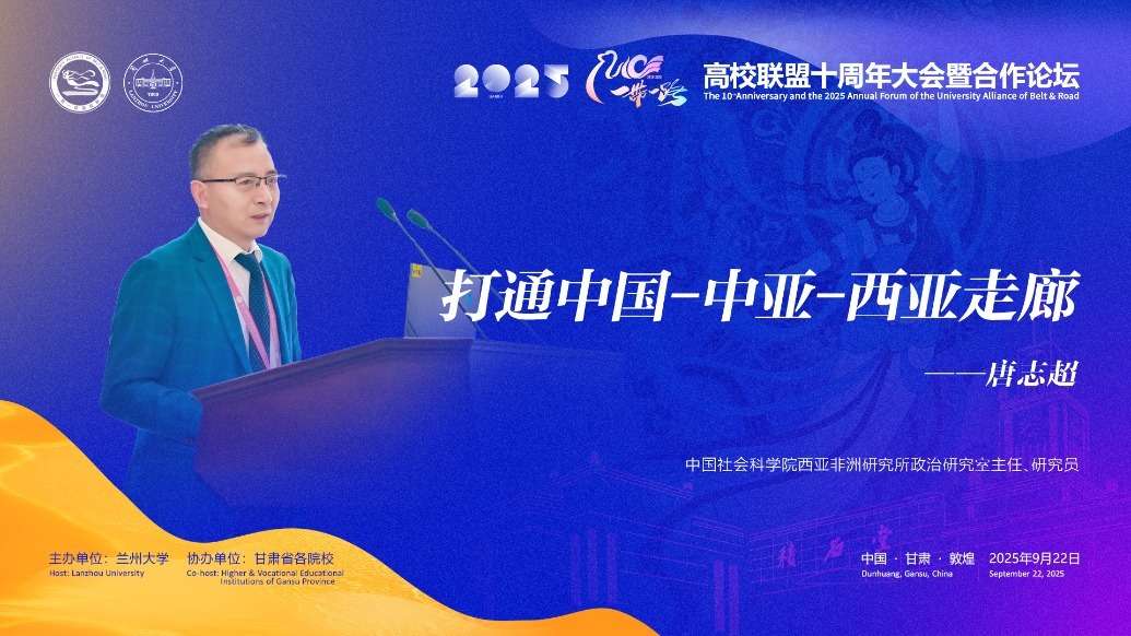 视频丨社科院西亚非洲所主任：打通中国-中亚-西亚走廊