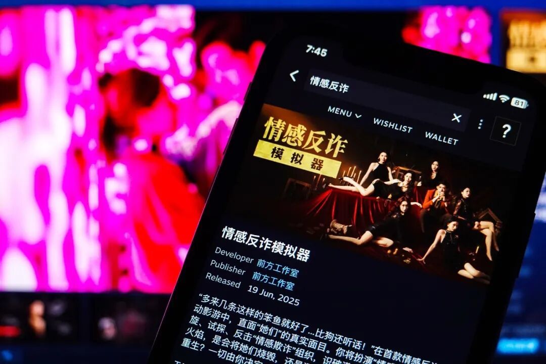 GameDiscoverCo：2025年Steam成人向游戏愿望单转化率最情感反诈模拟器（捞女游戏）免费中文互动剧情游戏识破恋爱骗局！高