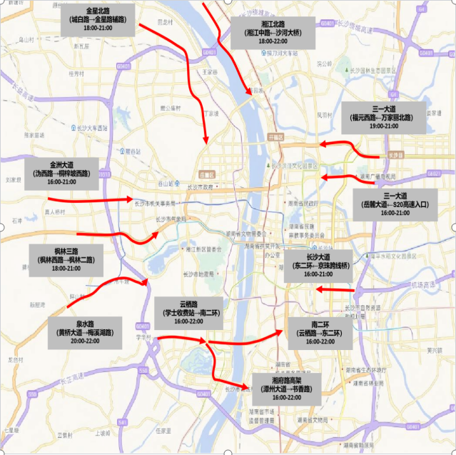 10月6日进出城通道流量示意图