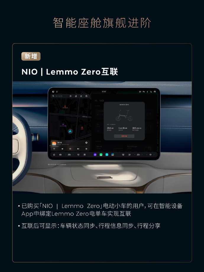 蔚来“Cedar 雪松”1.3.0版本即日起全量推送 新增智能车家互联等功能