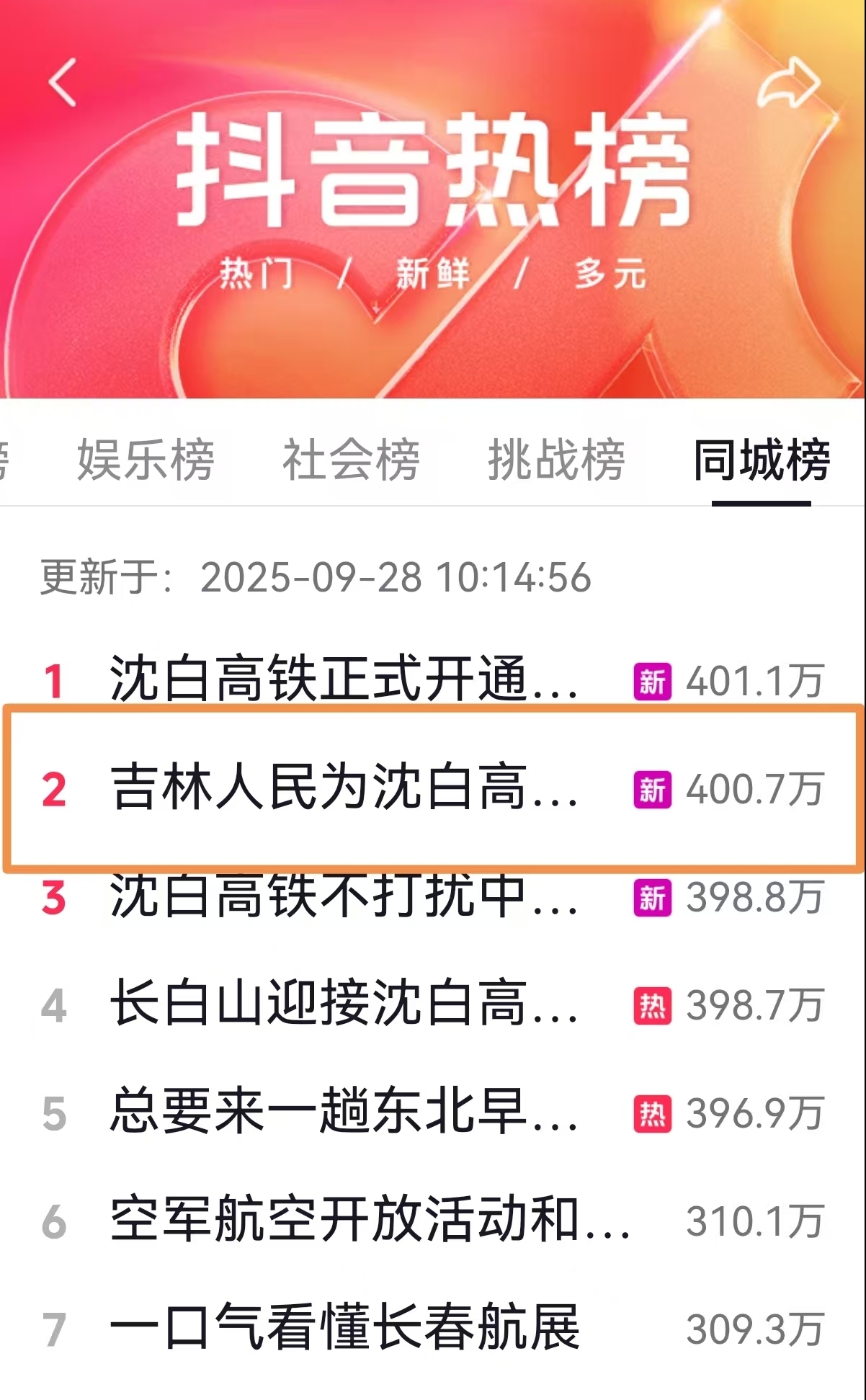 沈白高铁正式开通！吉林文旅号召“全民剪彩”绘就文旅新图景