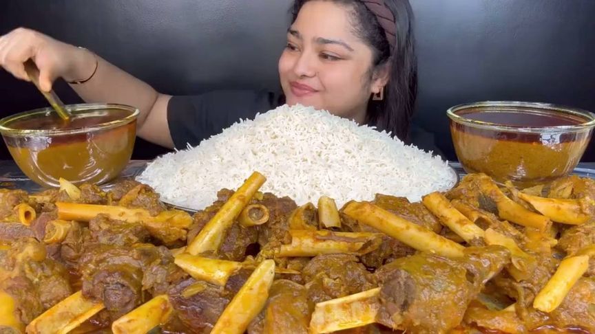 小姐姐印度吃播 手抓饭走起！