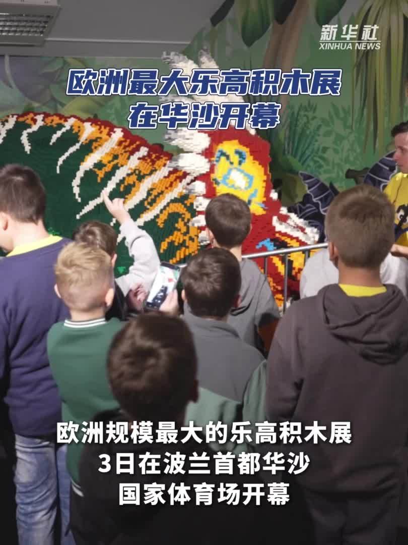 欧洲最大乐高积木展在华沙开幕