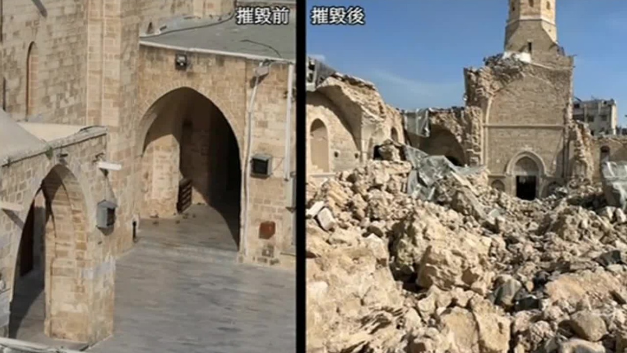 加沙古迹被炸毁，以军抹去的不只是大奥马里清真寺，更是千年的历史文化
