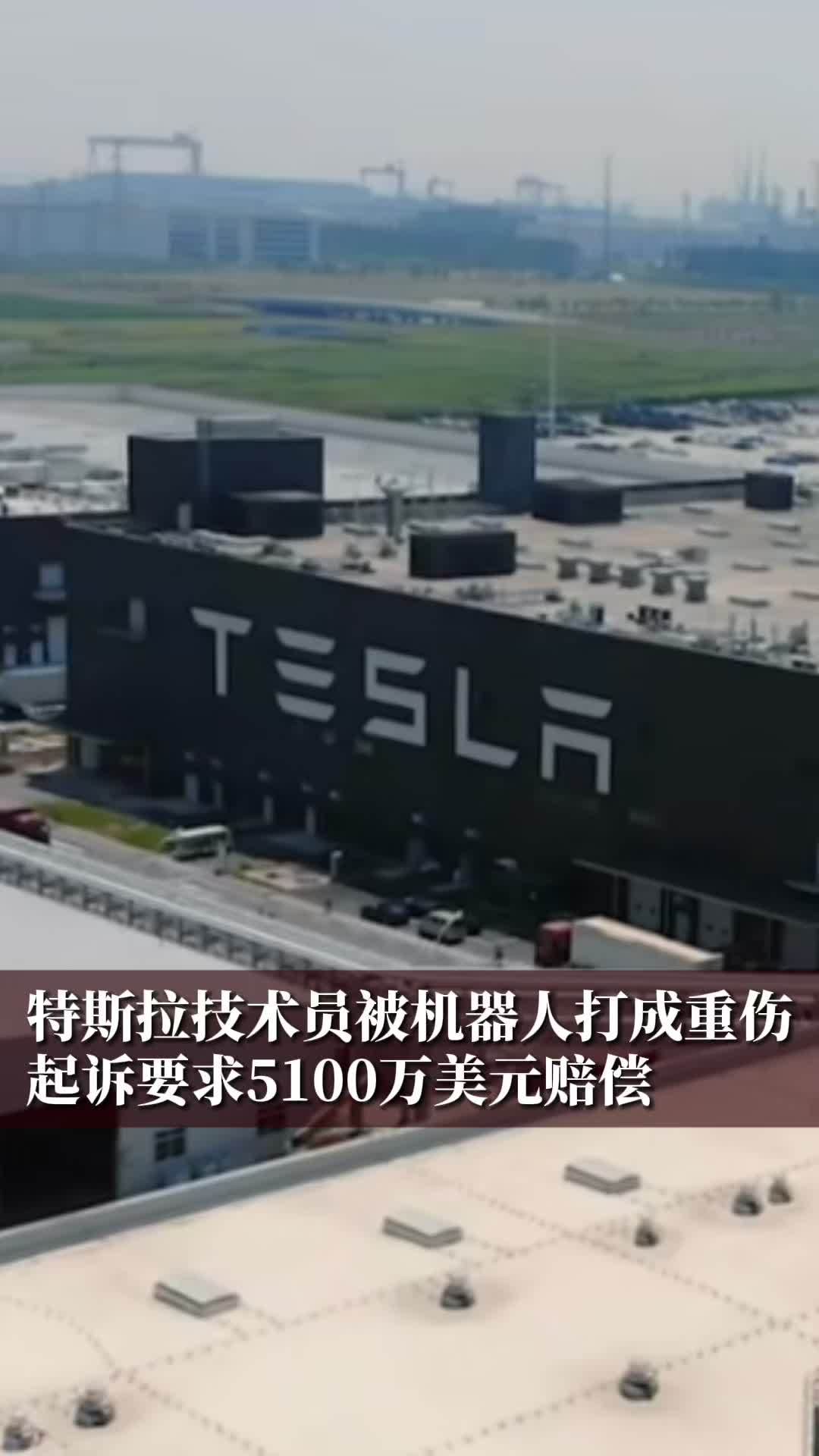 特斯拉技术员被机器人打成重伤，起诉要求5100万美元赔偿#财经 #经济