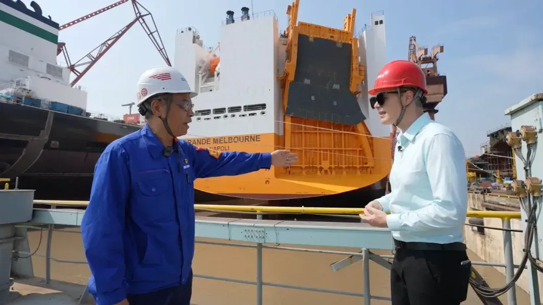 探访外高桥造船：9000车汽车运输船获青睐，意大利船东连订3艘