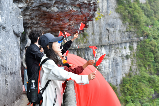 ▲金佛山推出巅峰挑战赛活动，受访者供图