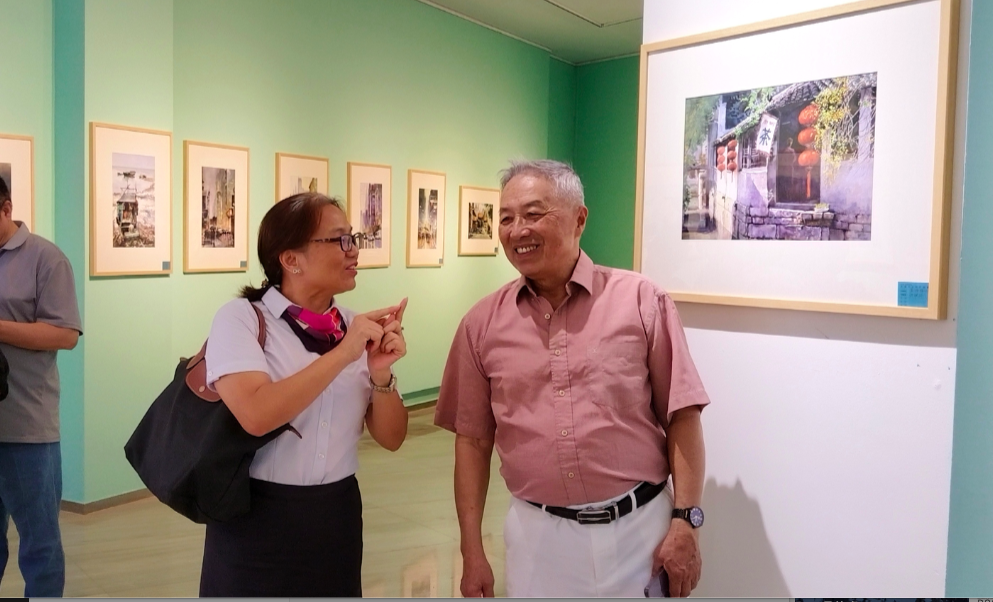 “彼岸的风景：旅美艺术家许健华水彩作品展”在昌开幕
