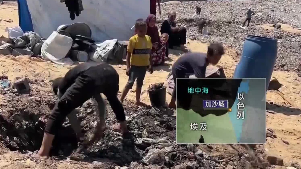 以军推进地面进攻，加沙难民无处可去，许多家庭被迫住进垃圾填埋场