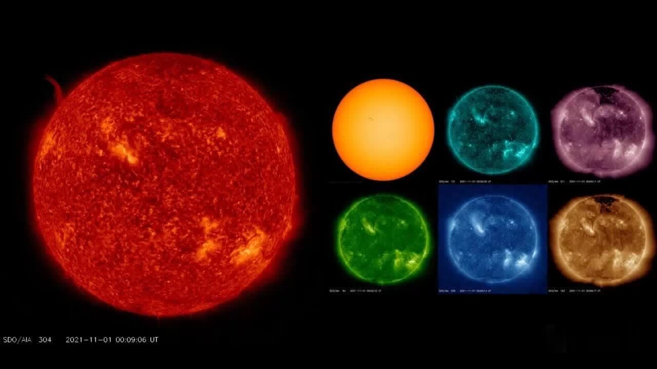 美！这就是12月的太阳，从太空看很酷