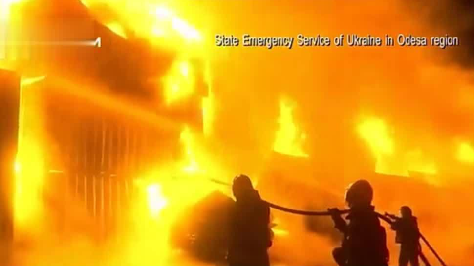 乌克兰敖德萨遭俄军大规模袭击，致5伤