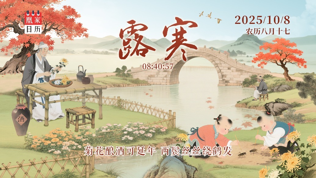 凰家日历丨菊花酿酒可延年　两鬓丝丝绕鹤发