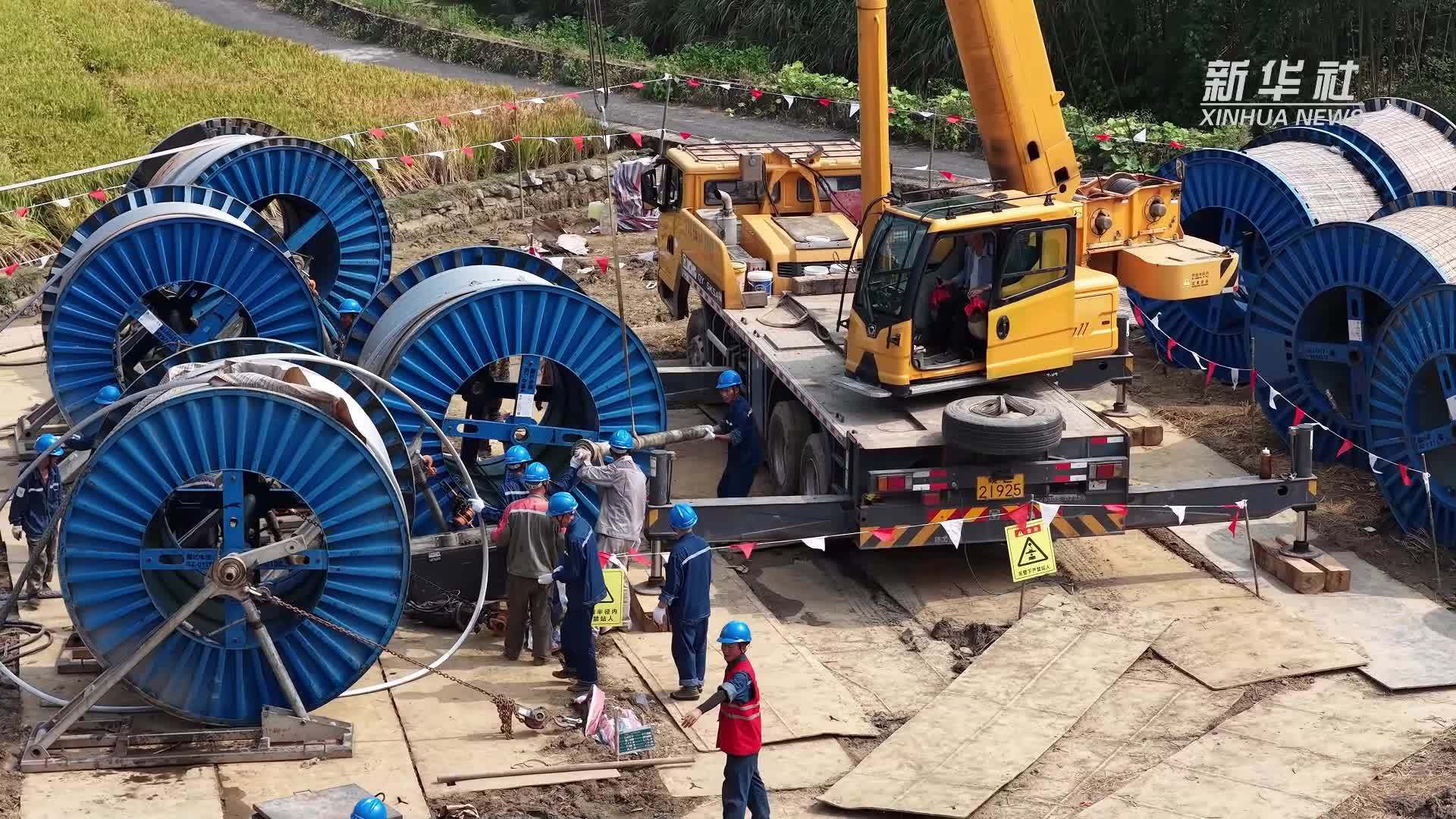 浙江杭州｜“甘电入浙”杭州段进入架线施工阶段  长三角添能源新动脉