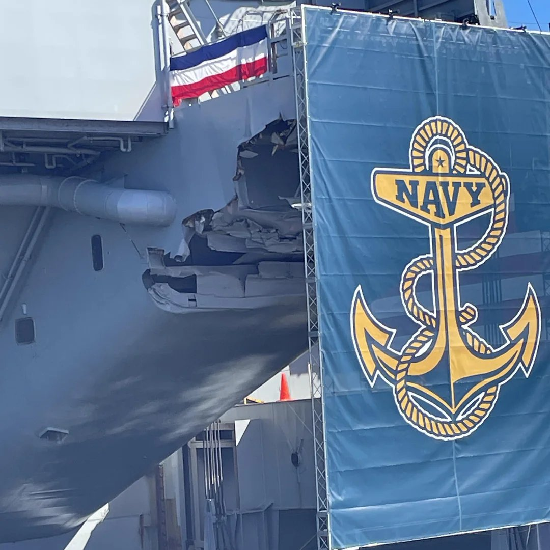 8个月前损伤未修复 “杜鲁门”号航母新照曝光惹争议