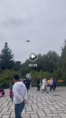 科技赋能游园体验 空中巡查护您平安