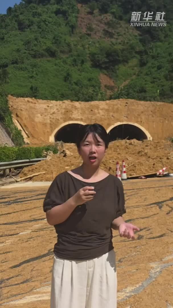 新华社记者直击广西南友高速六尖山隧道塌方现场