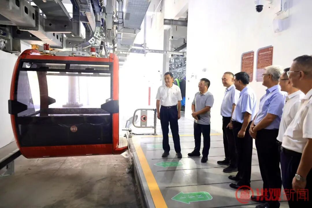 李红军调研南昌梅岭云端景区索道项目建设情况