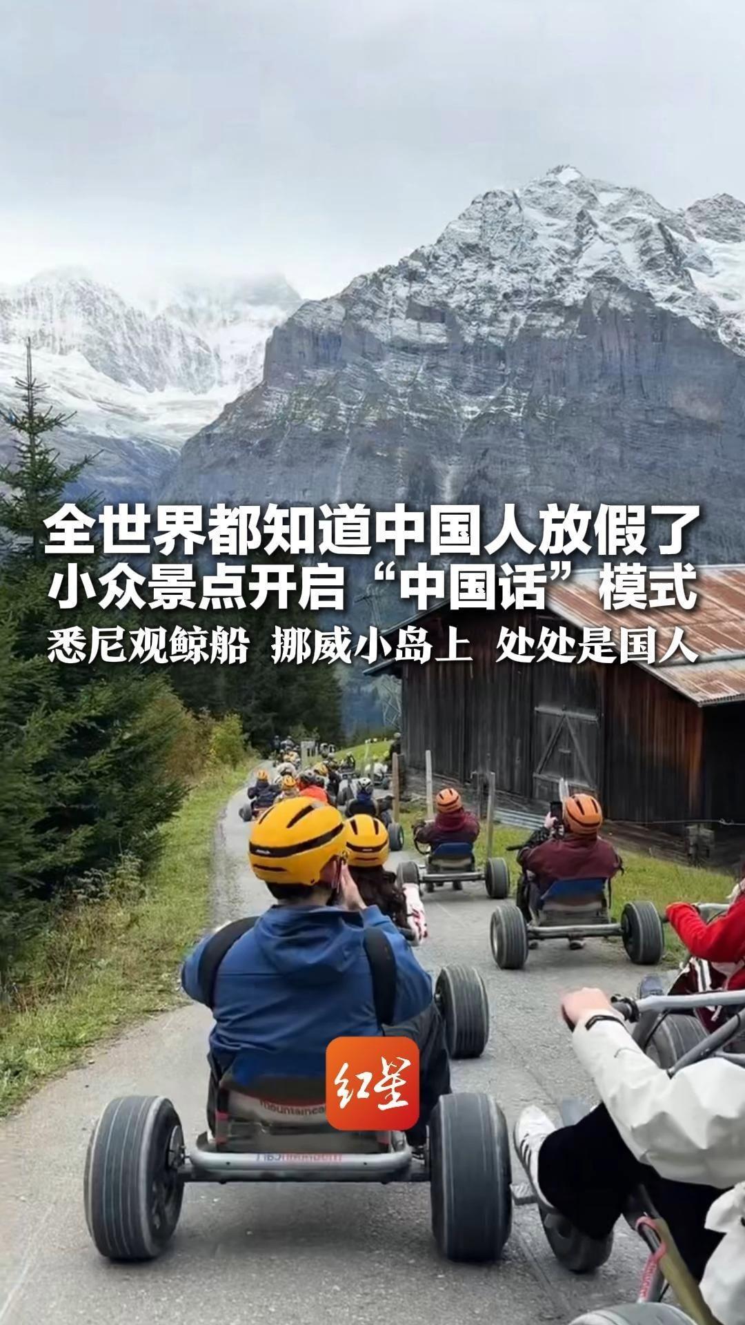 全世界都知道中国人放假了 小众景点开启“中国话”模式 悉尼观鲸船 挪威小岛上 处处是国人 网友：到底有没有出国