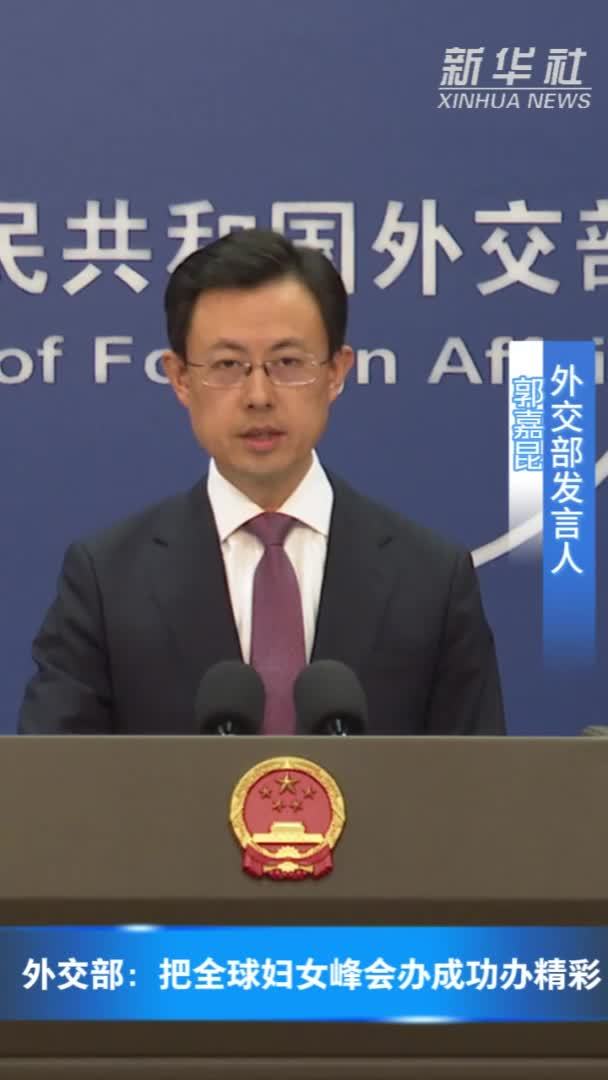 外交部：把全球妇女峰会办成功办精彩