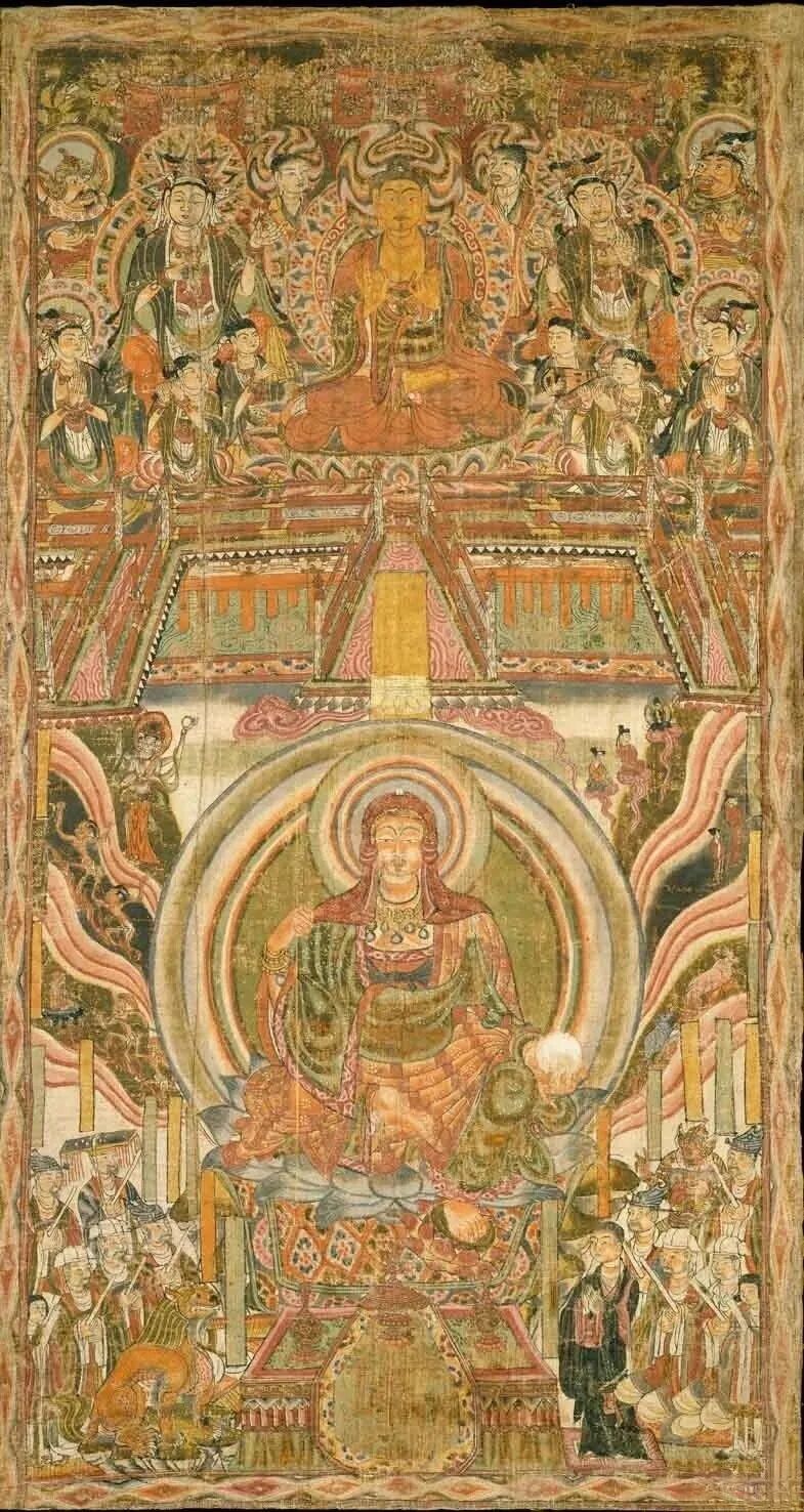 五代时期 《地藏十王图及净土图》 法国吉美国立亚洲艺术博物馆藏