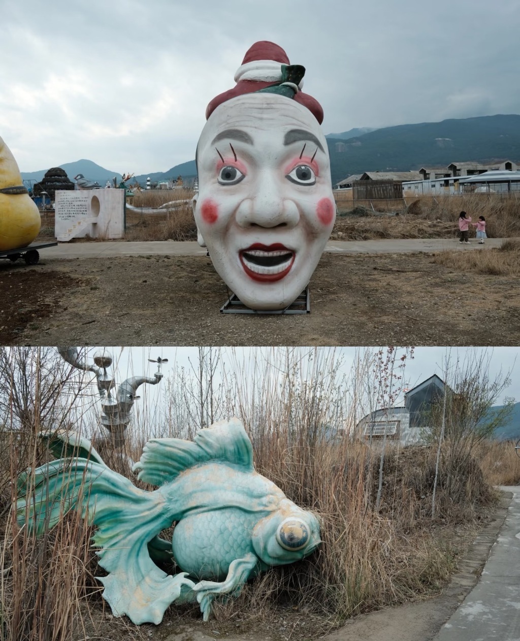 荒野之国景区内的部分作品。 本文图片均来自社交平台截图