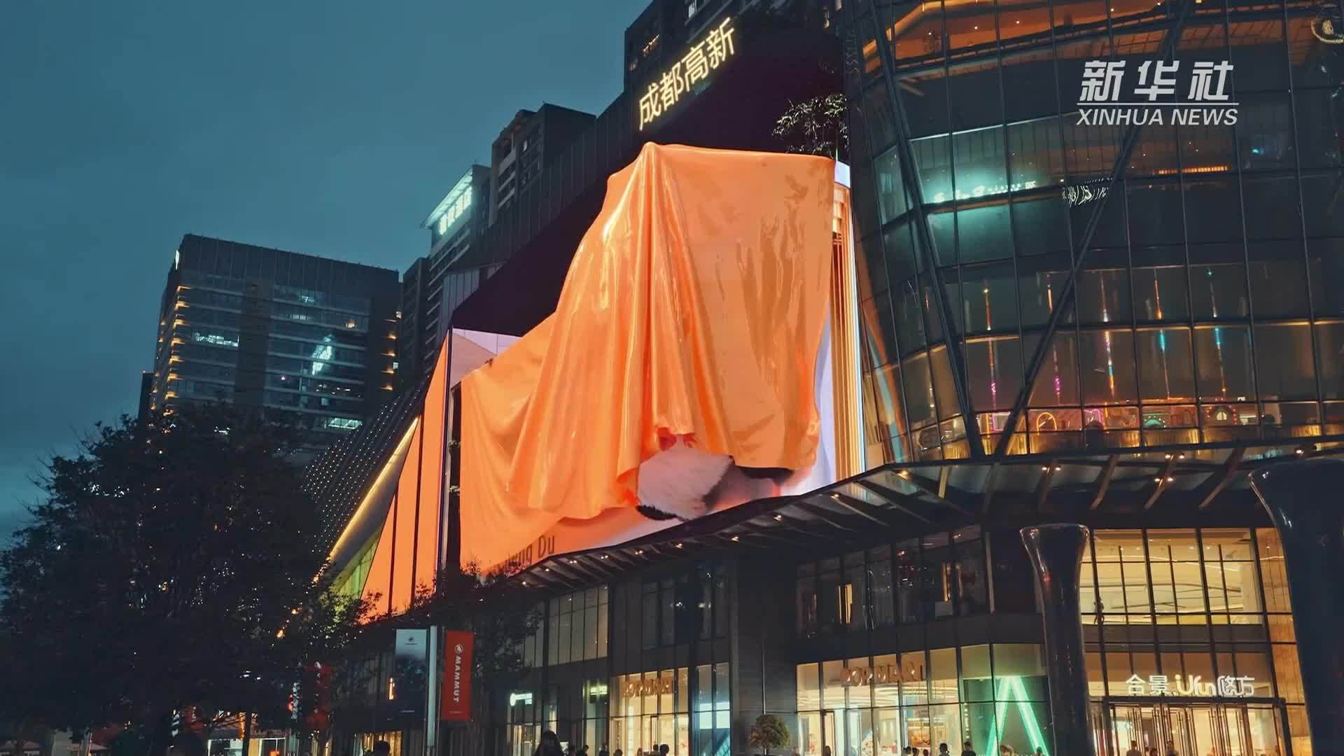 成都裸眼3D大熊猫上新动效