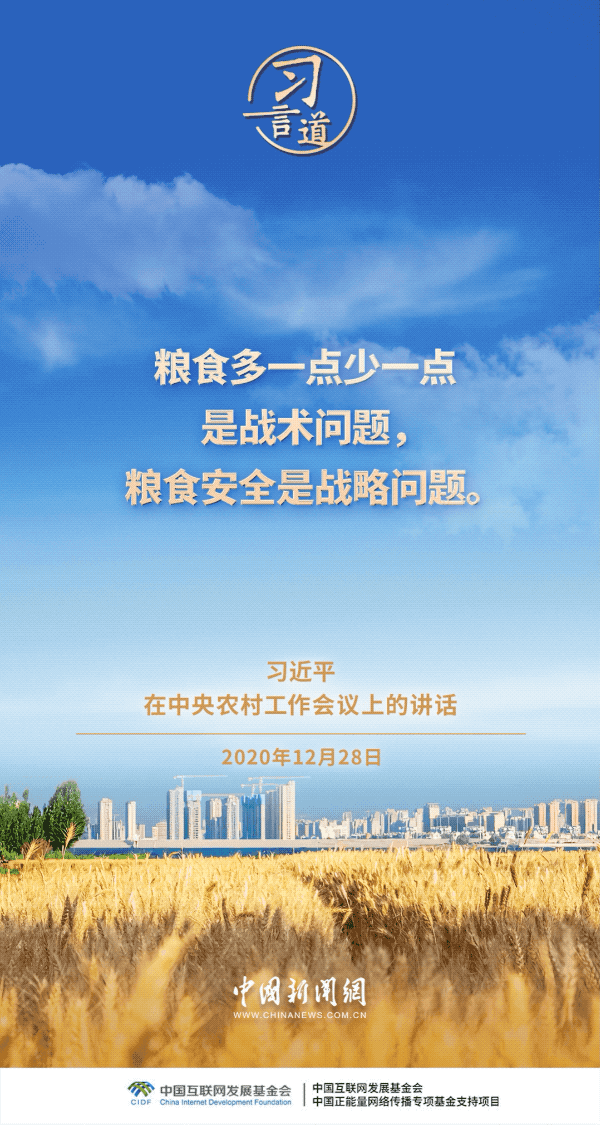 习言道｜粮食安全是战略问题