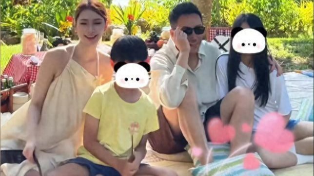 马筱梅台北带俩孩子骑单车！小腹隆起快遮不住，玥儿正脸超像大S封面图