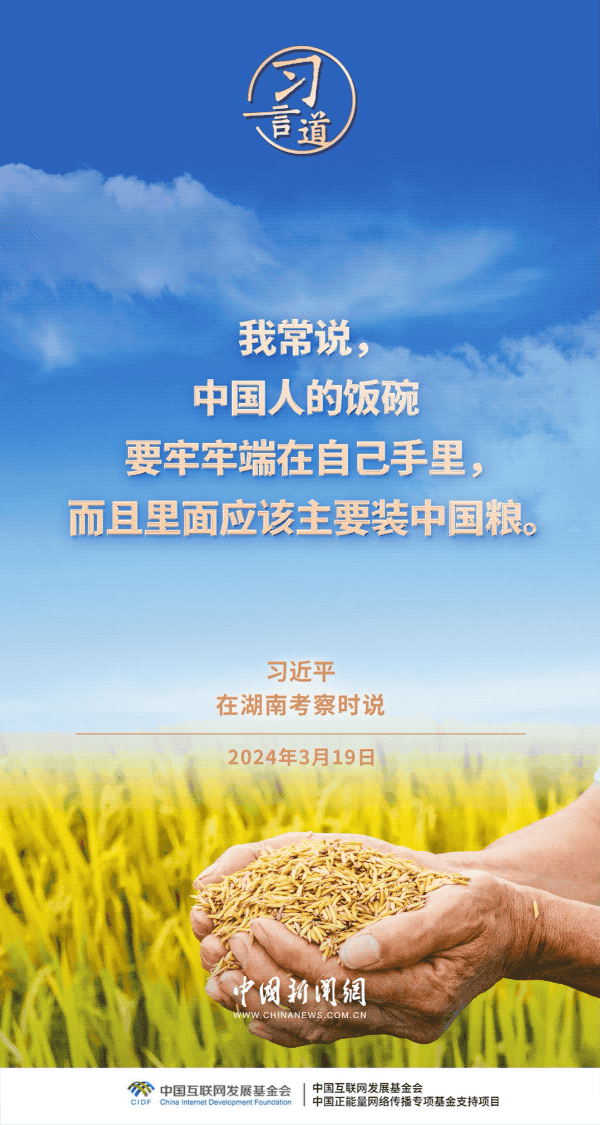 习言道｜粮食安全是战略问题