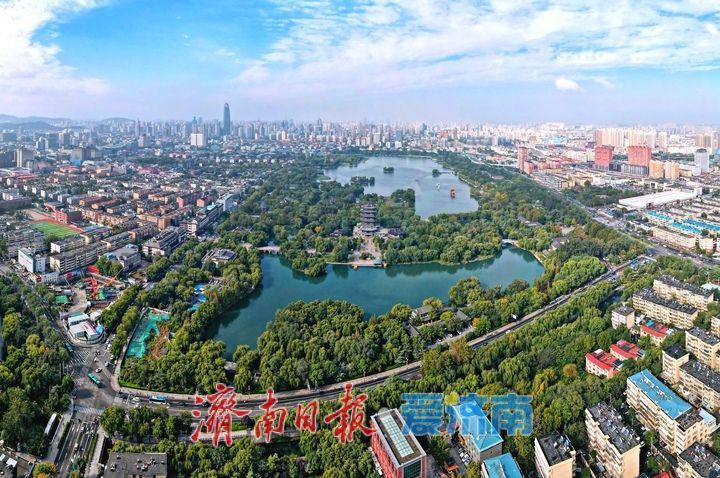 一年四季 泉在济南丨雨后初霁，济南绽放迷人“泉城蓝”