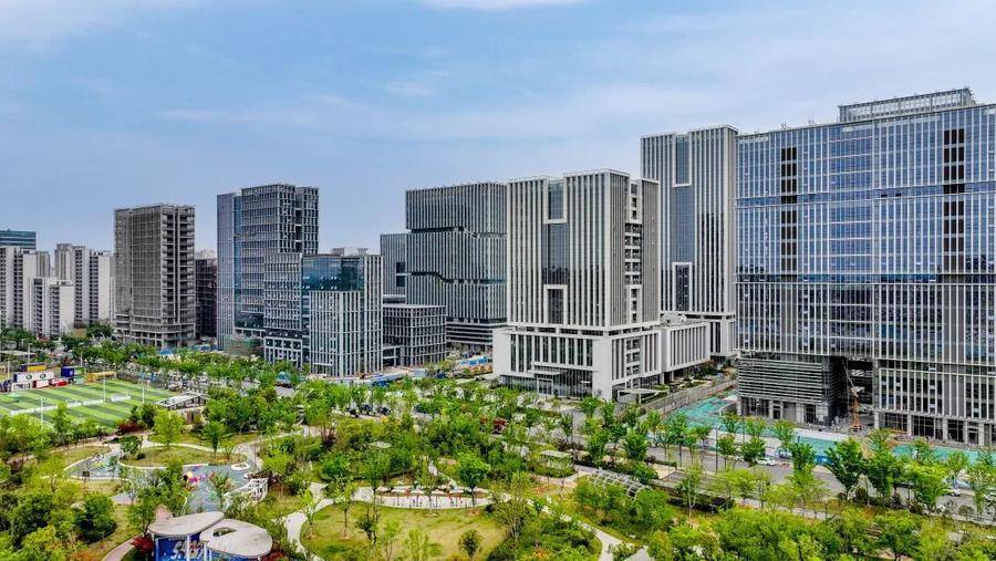 蜀山区建筑业总部基地片区。