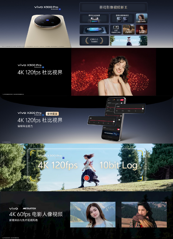 vivo X300系列发布：搭载联发科天玑9500芯片，4399元起