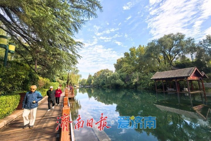 一年四季 泉在济南丨雨后初霁，济南绽放迷人“泉城蓝”