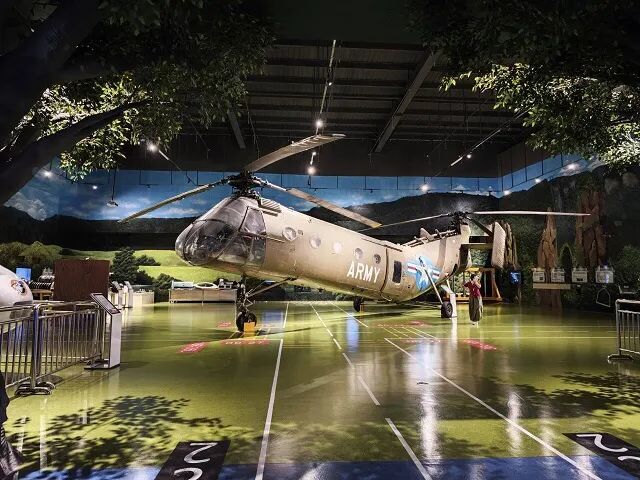 江西直升机科技馆一角