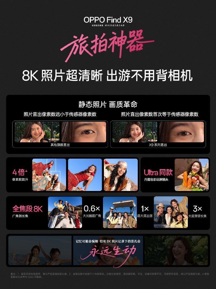 OPPO Find X9系列发布：搭载首颗哈苏认证2亿像素长焦镜头，4399元起