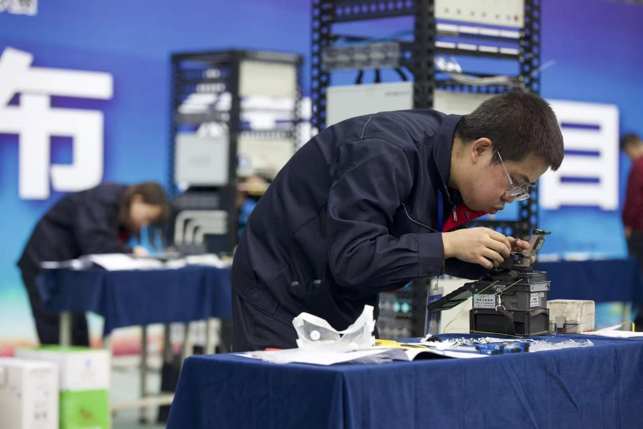 大赛现场。图源：吕梁市人力资源和社会保障局