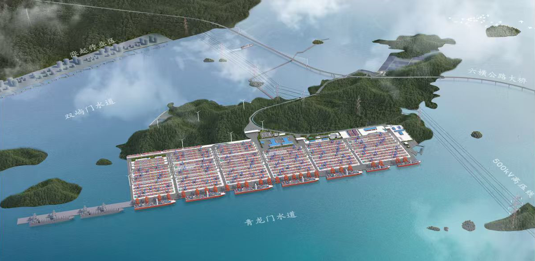 佛渡集装箱码头项目效果图