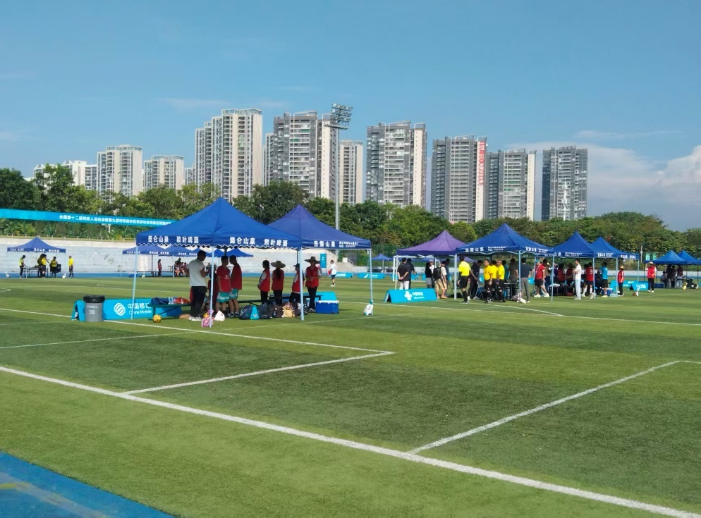 特奥足球项目测试赛现场 胥金林 摄