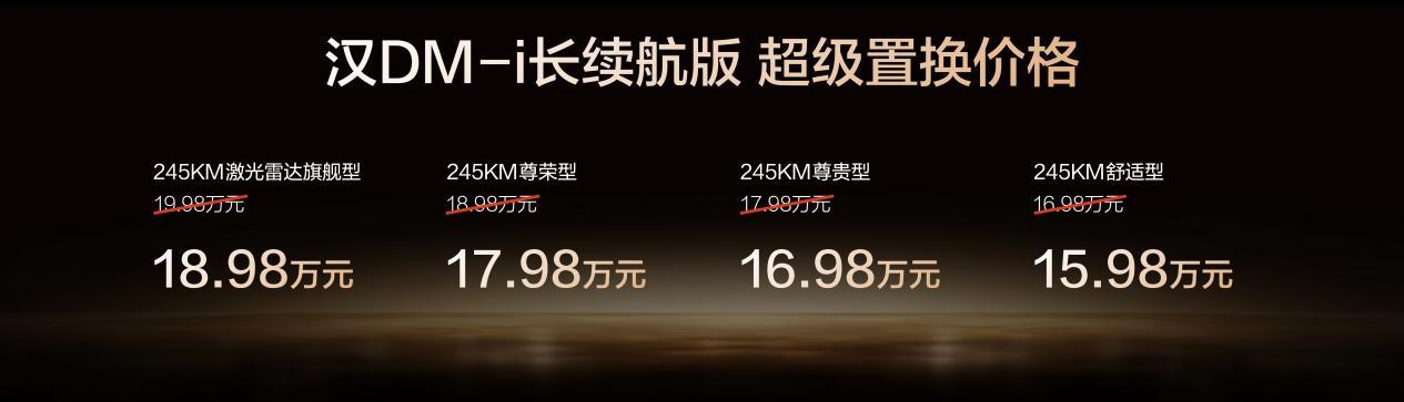 比亚迪汉长续航版正式上市，补贴后售价15.98万-20.58万元_比亚迪汉ev长续航版本实测