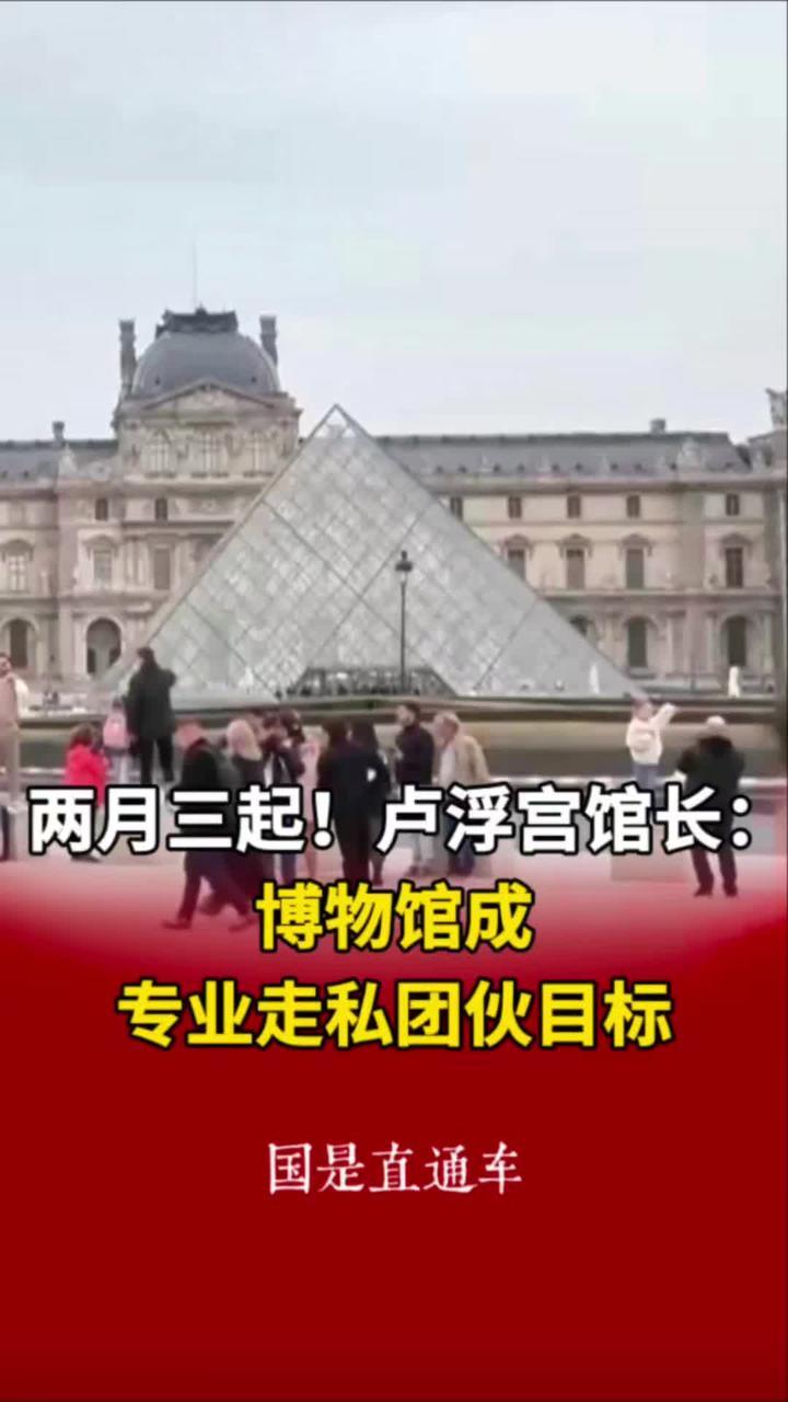 两月三起！卢浮宫馆长：博物馆成专业走私团伙目标