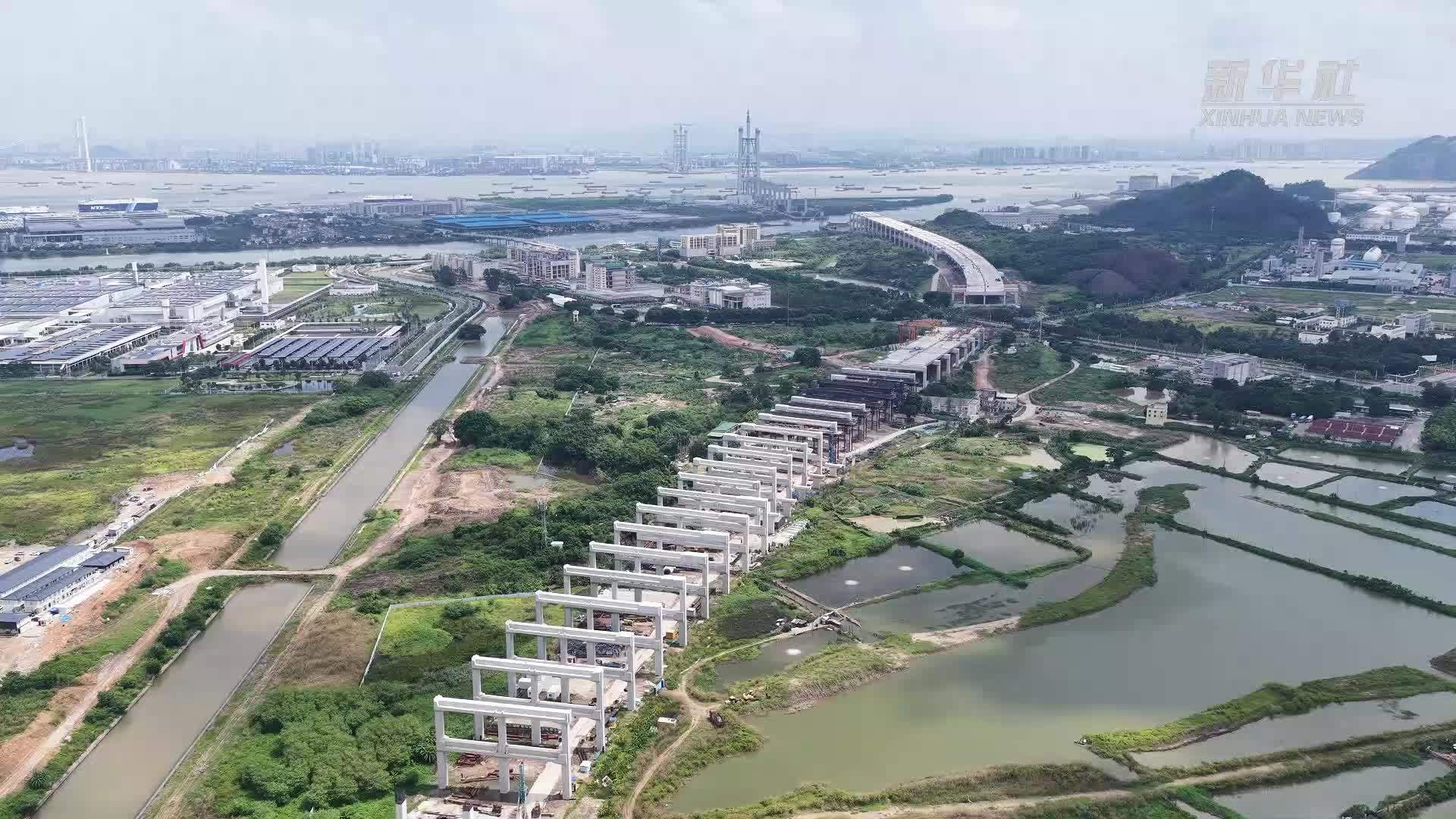 狮子洋大桥锚碇锚固系统完成安装
