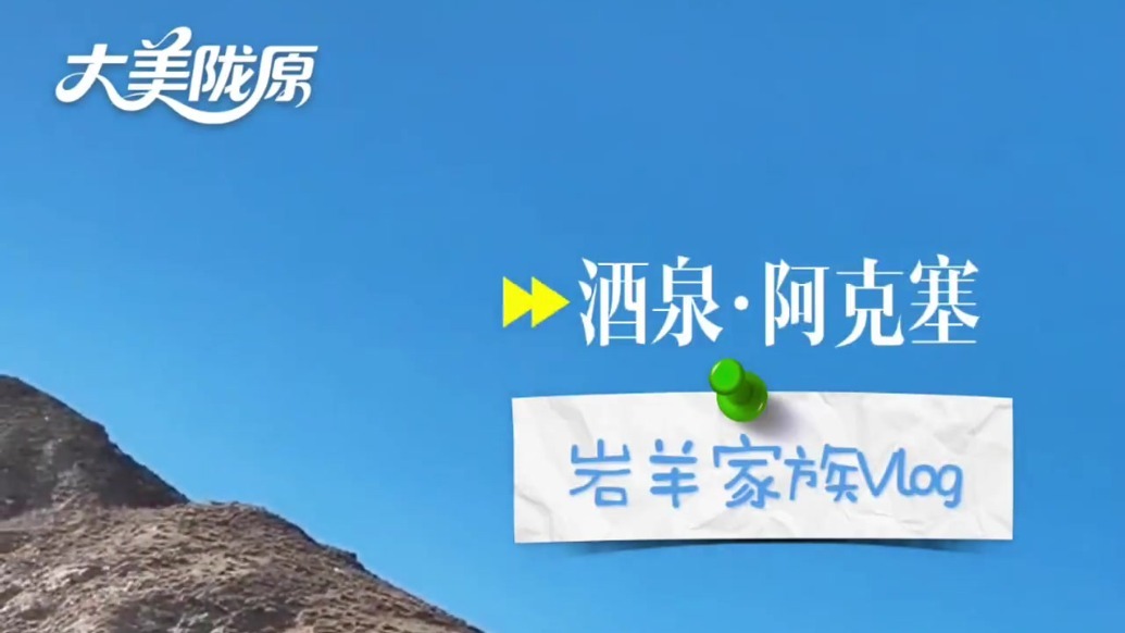 甘肃阿克塞岩羊家族Vlog：幼崽高原实战get攀岩技能