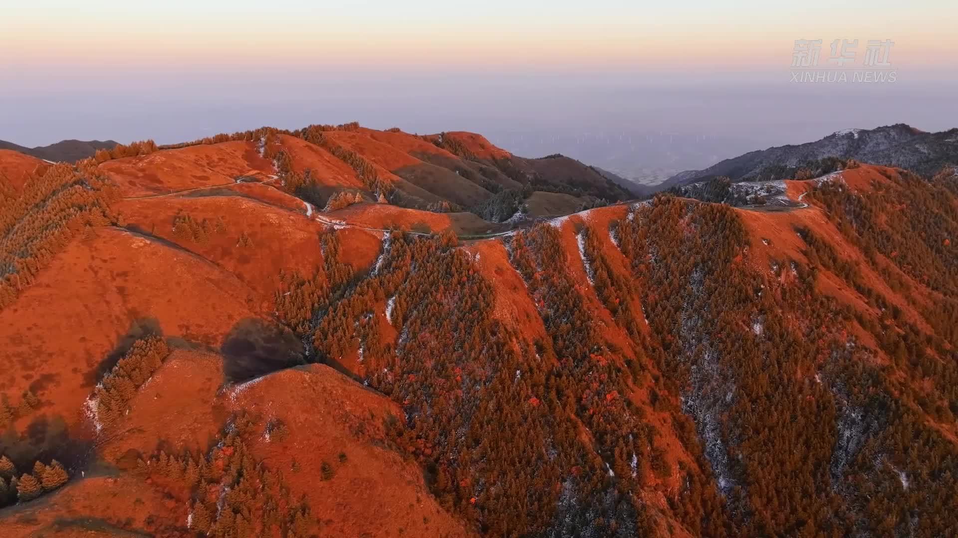 千城胜景｜宁夏红寺堡：暮山衔日色