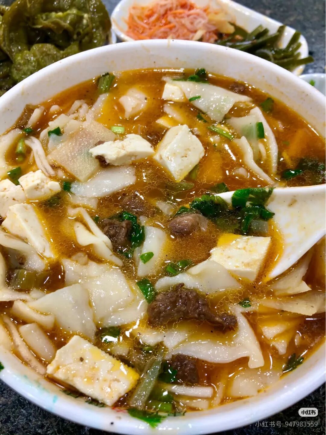 羊肉面片 图源:小红书@喂你吃一口呀