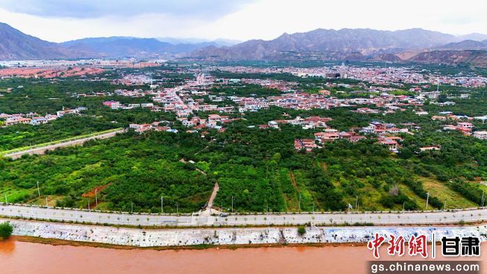 图为航拍的什川古梨园（资料图）皋兰县委宣传部供图